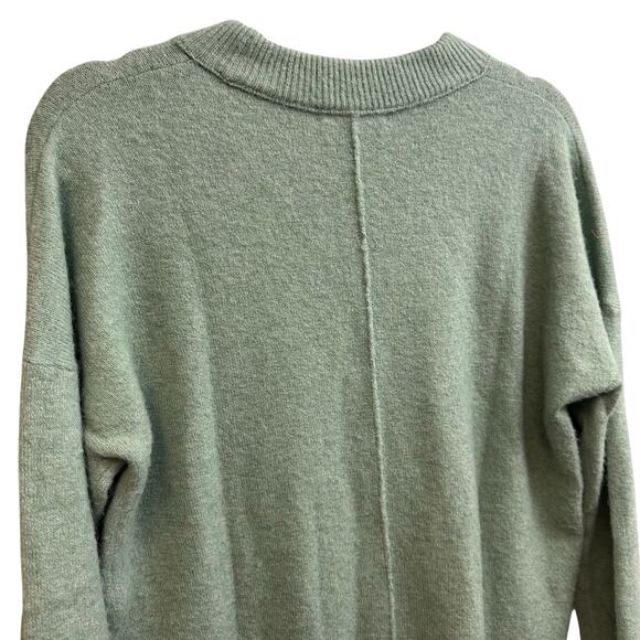 Madewell Mint Green Pullover Wool Alpaca Blend Sweater Size Small Oversized Soft - Picture 4 of 5